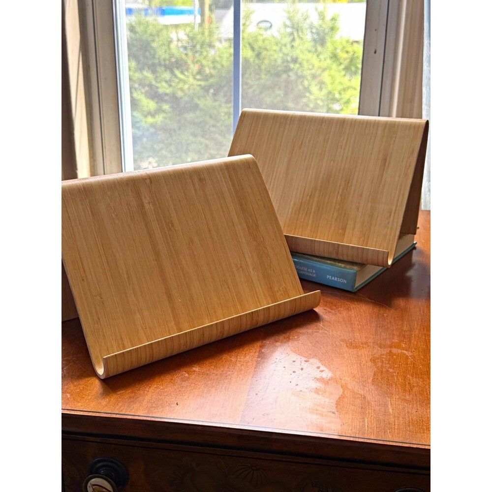 IKEA VIVALLA Foldable Wood Book Stand, Beige Rectangle 605.157.89